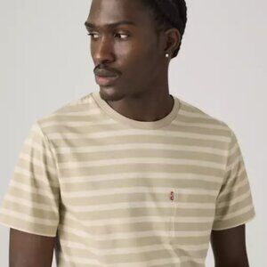 Levi's Classic Pocket T-shirt - Tan Stripe